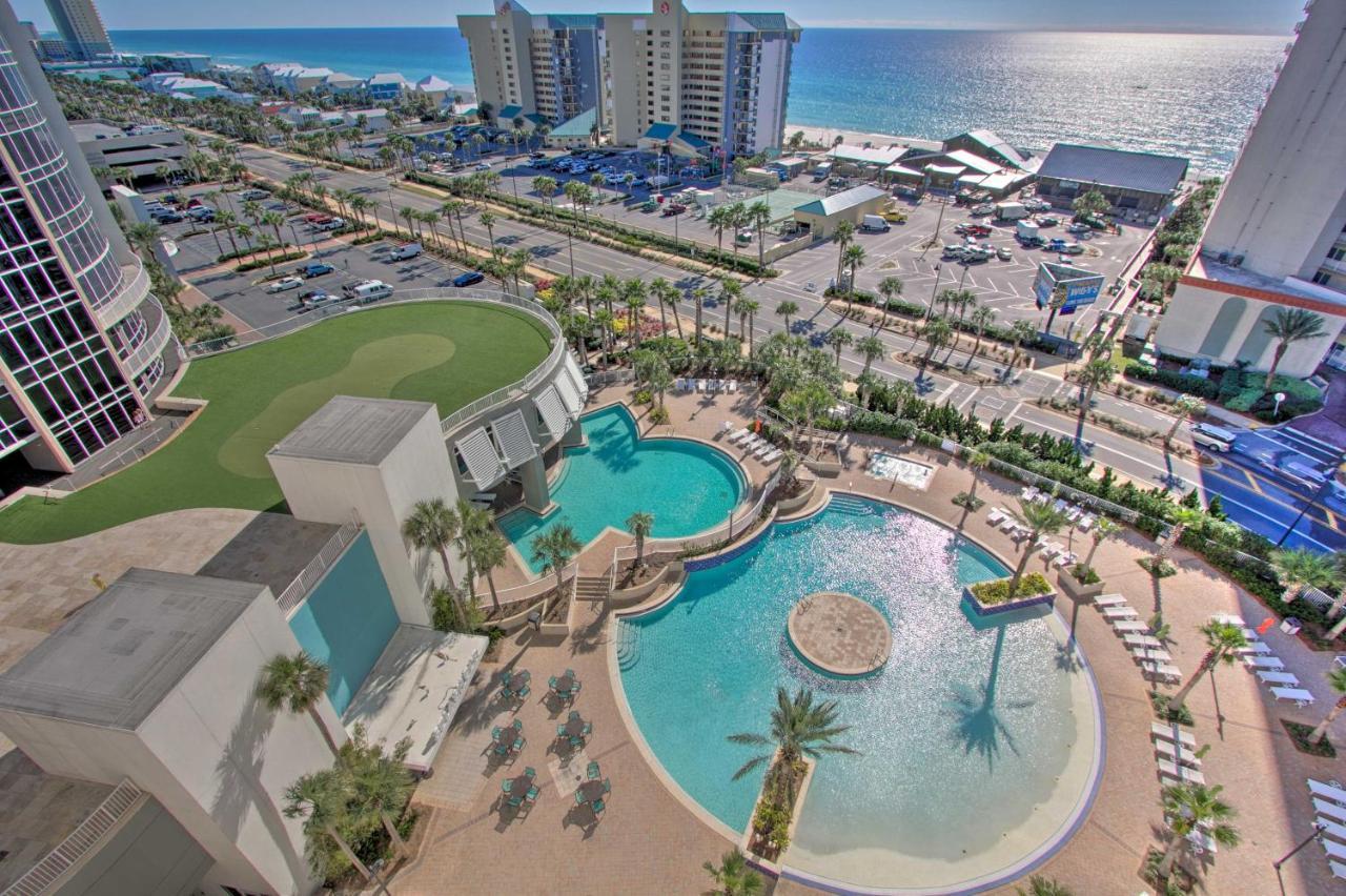Comfy Pcb Condo With View And Private Beach Access! Panama City Beach Kültér fotó